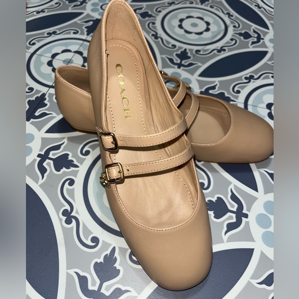 Coach Women's Whitley Leather Mary Jane Flat, Size 5.5B - Picture 3 of 16